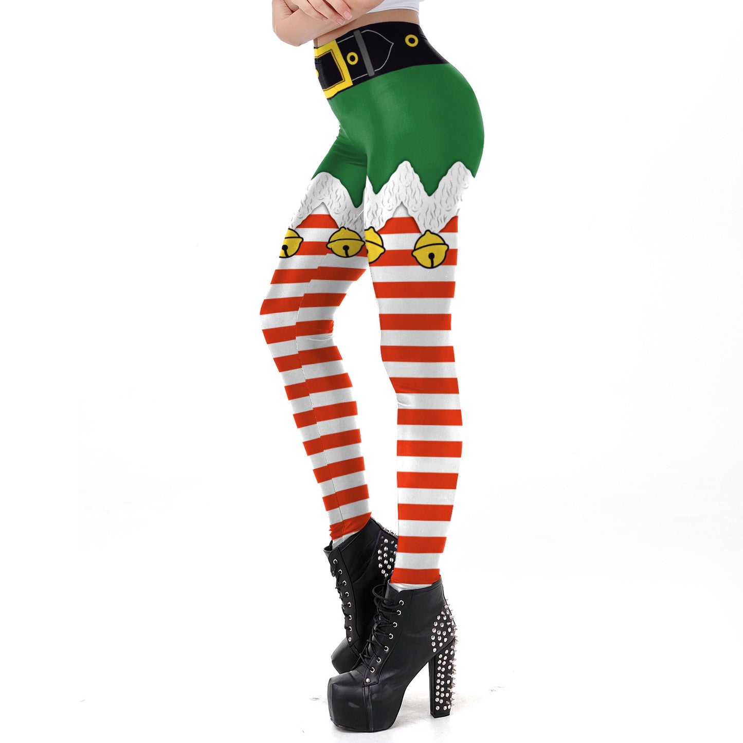 Women Christmas Digital Print Tight Leggings
