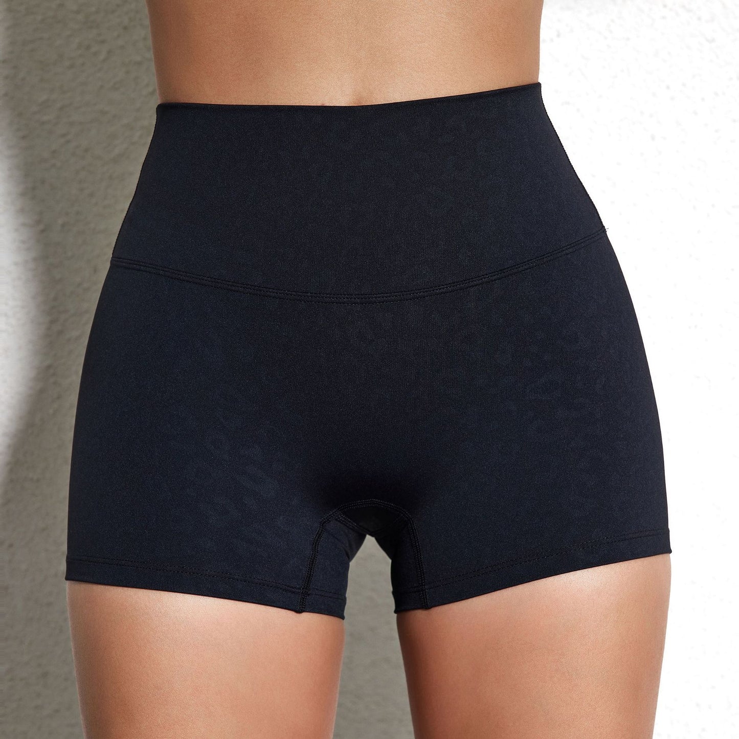 Lady's High Waist Peach Butt Lifting Sports Shorts