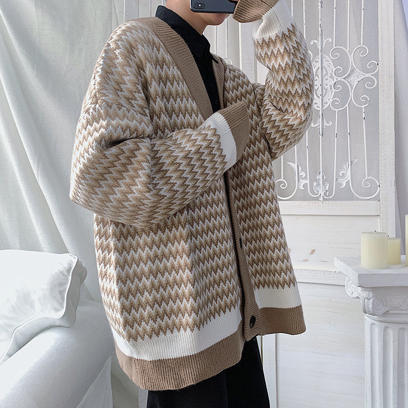 Japanese Harajuku BF Cardigan Sweater Trend Lazy Style