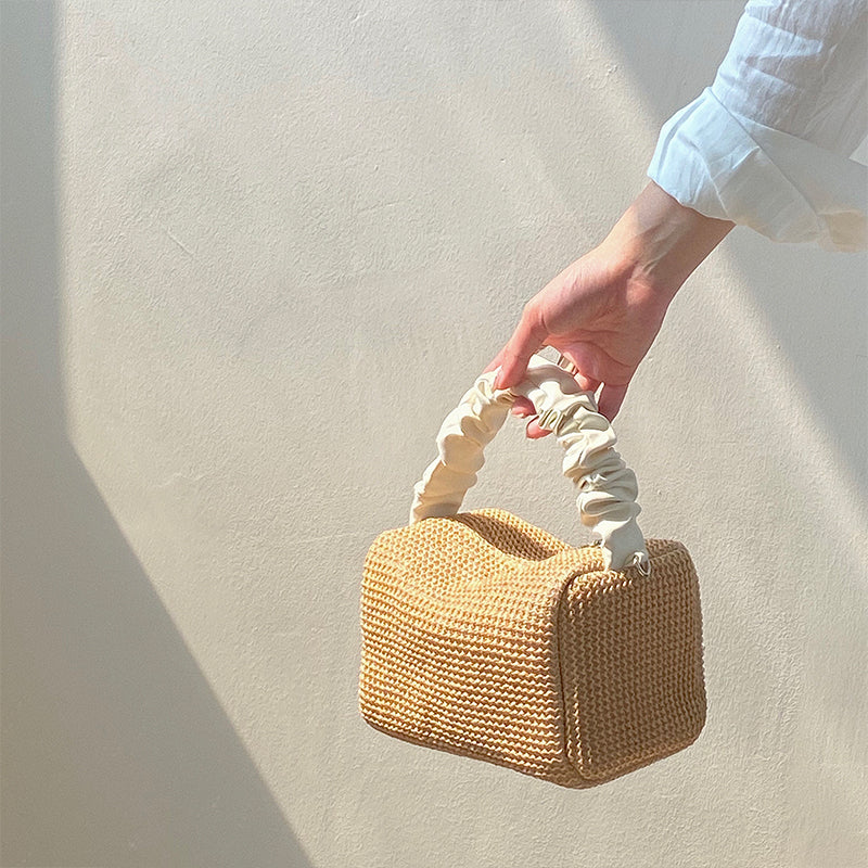Retro Folds Hit Color Hand-held Square Bag All-match Diagonal Bag