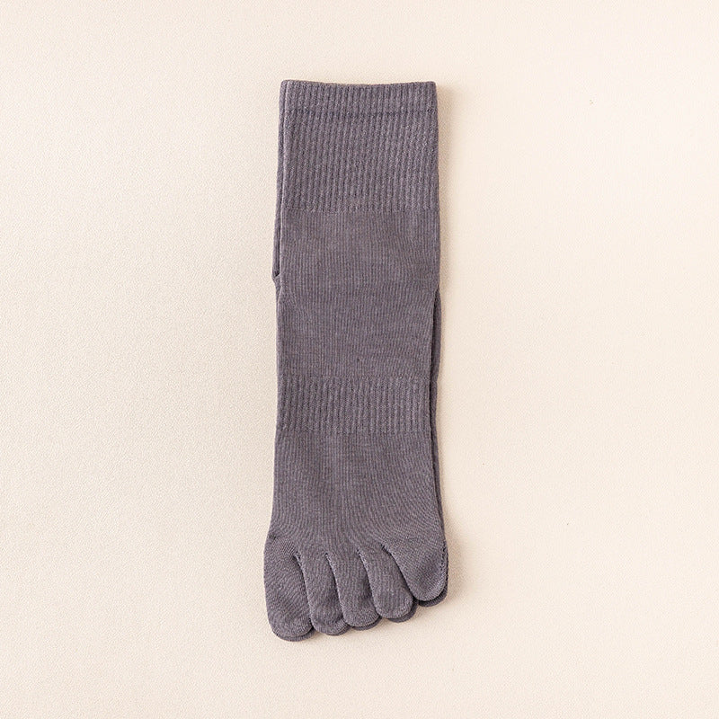 Sweat Absorbing Japanese Solid Five Toe Socks
