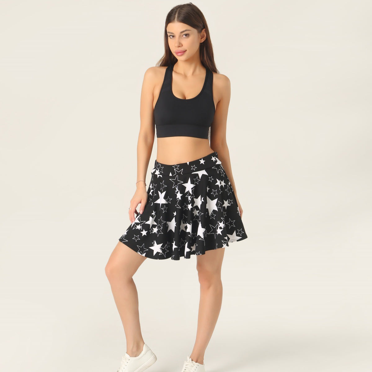 High-waisted Printed Plaid No-Slip Short Skirt For Women