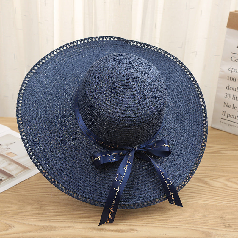 Women's Outdoor Travel Summer Shade Sun Protection Straw Hat
