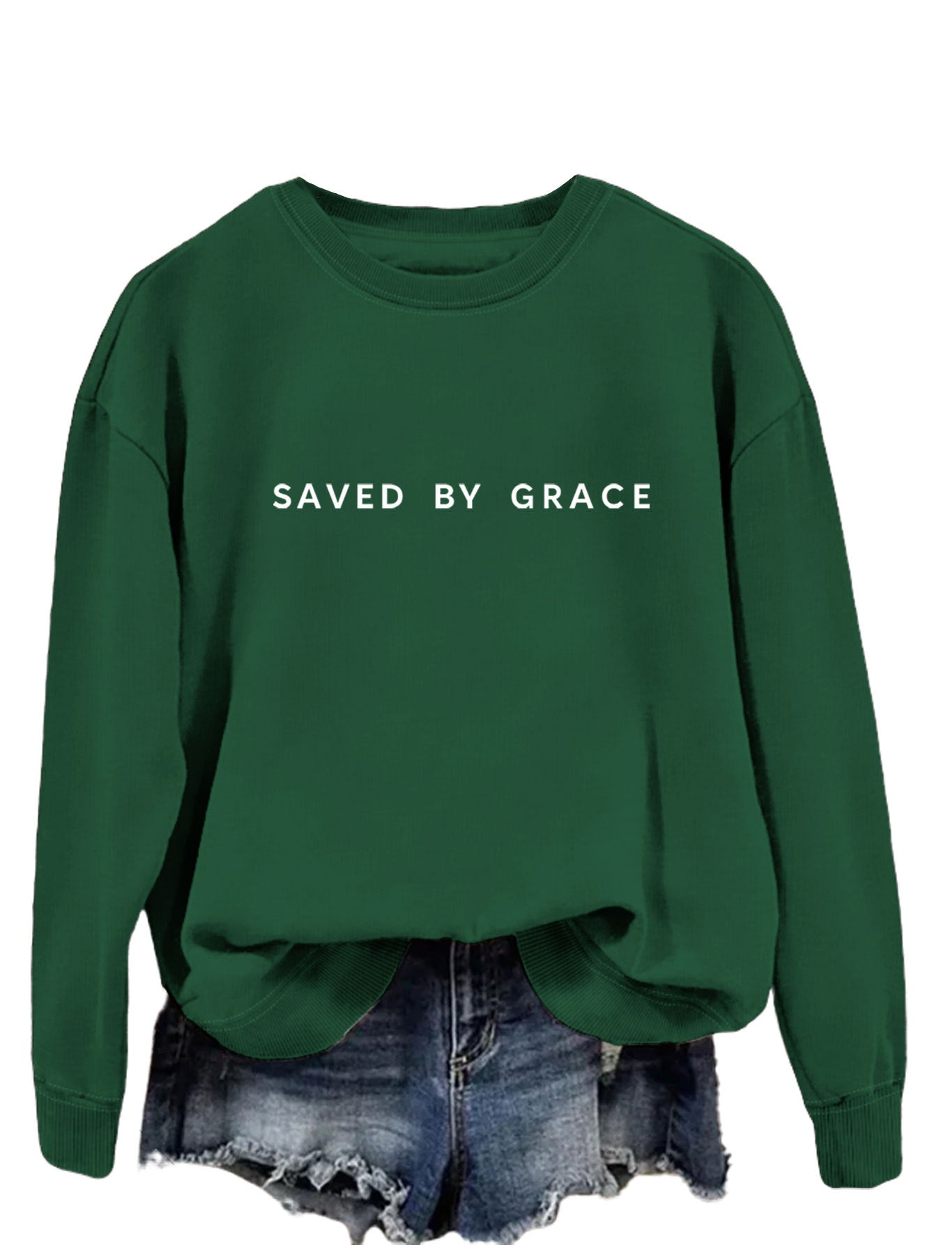 Moderigtig enkel løs sweater til damer