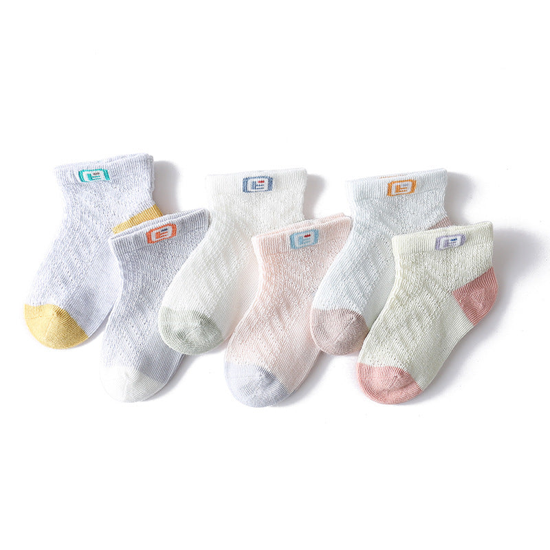 Children's Socks Thin Cotton Baby Sweet Cartoon Newborn