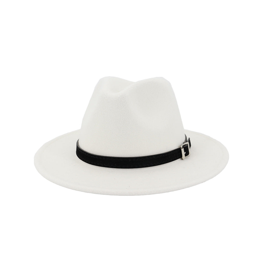 Women's Autumn And Winter Classic Jazz Hat Woolen Hat