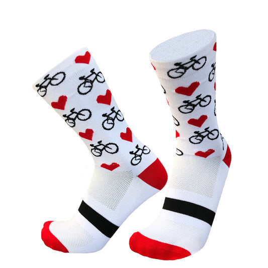 Outdoor Sports Running Climbing Breathable Sweat Absorbing Mid-calf Cycling Socks
