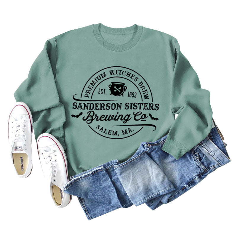 Alphabet Printed Autumn And Winter Bottomed Long Sleeve