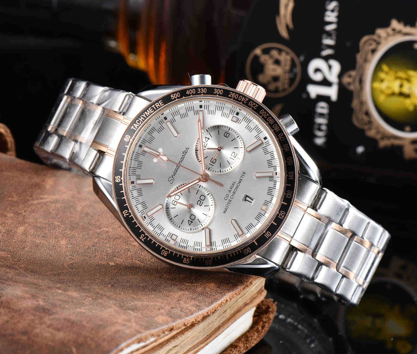 New Men's Steel Band Business Quartz Watch