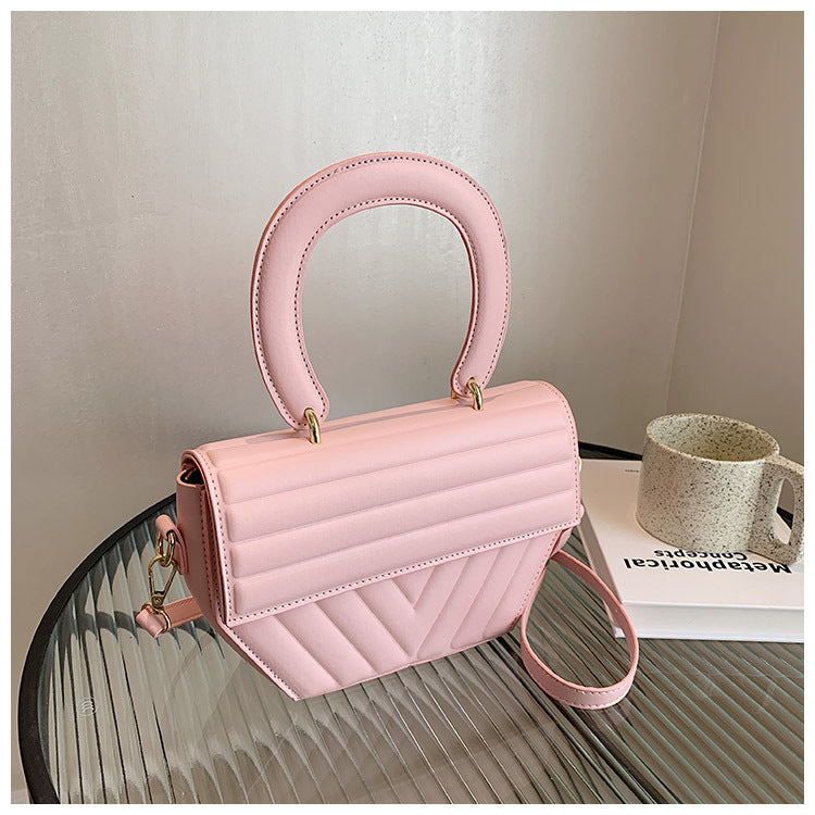 Trendy Fashion Folded Crossbody Bag Stripes