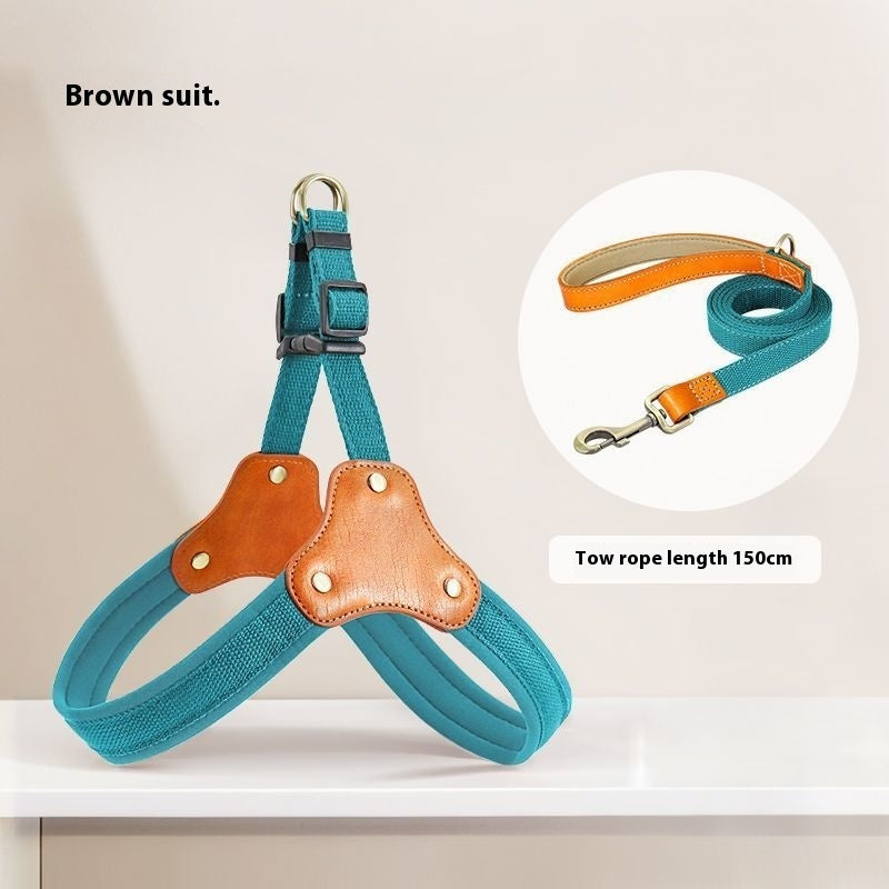 Dog Breast Collar Small Dog Bichon Dog Hand Holding Rope