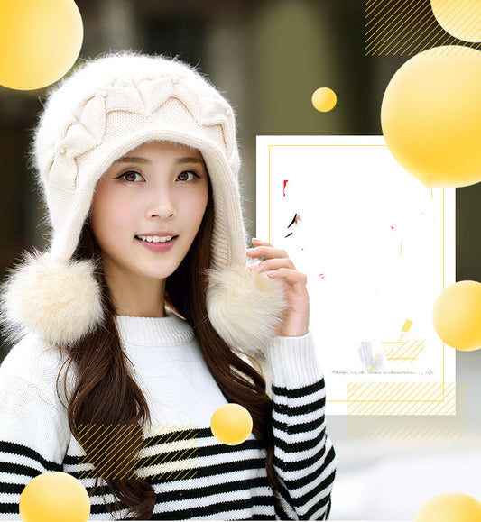 Women's Autumn And Winter Knitted Woolen Hat
