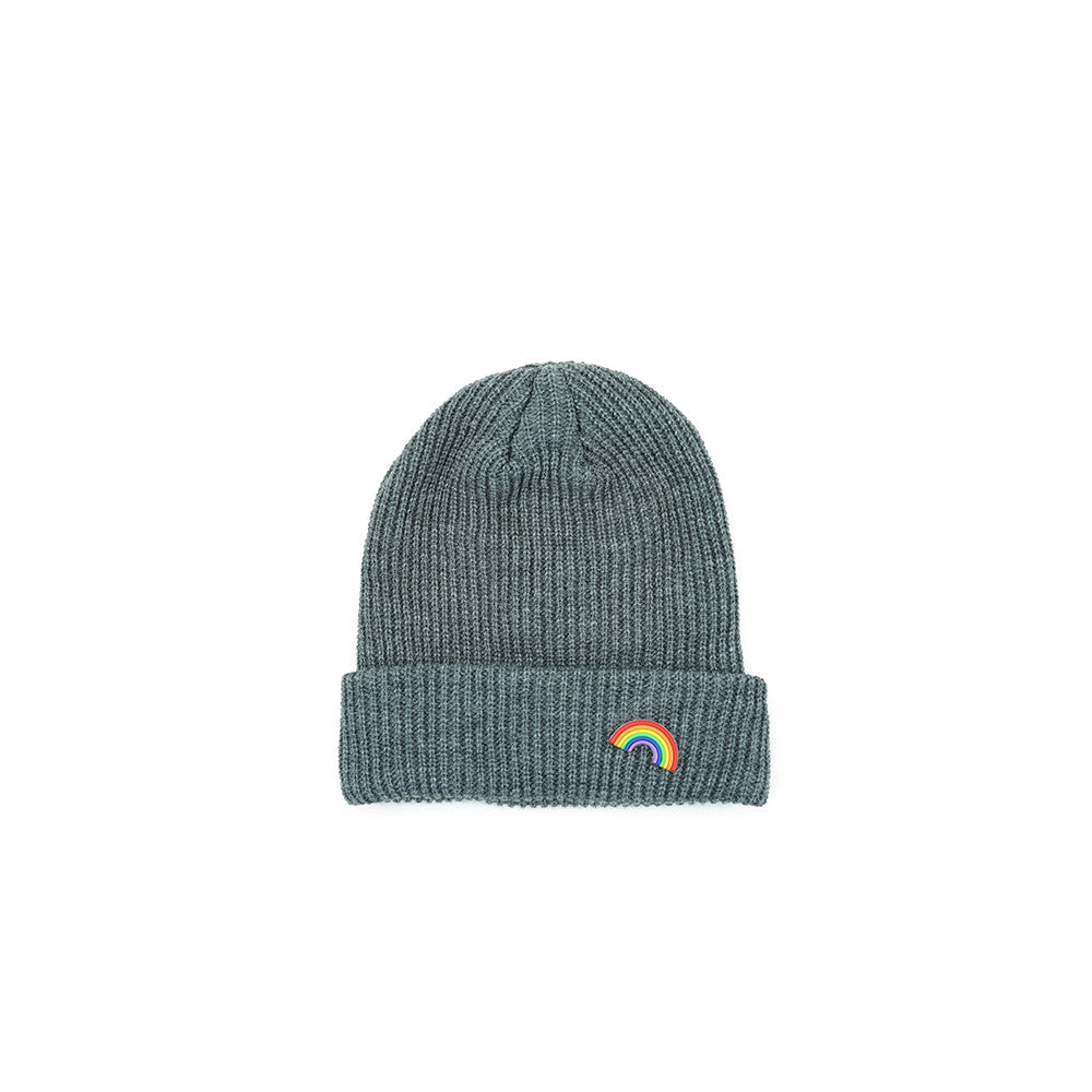 Men's And Women's Fashion Rainbow Elastic Warm Hat