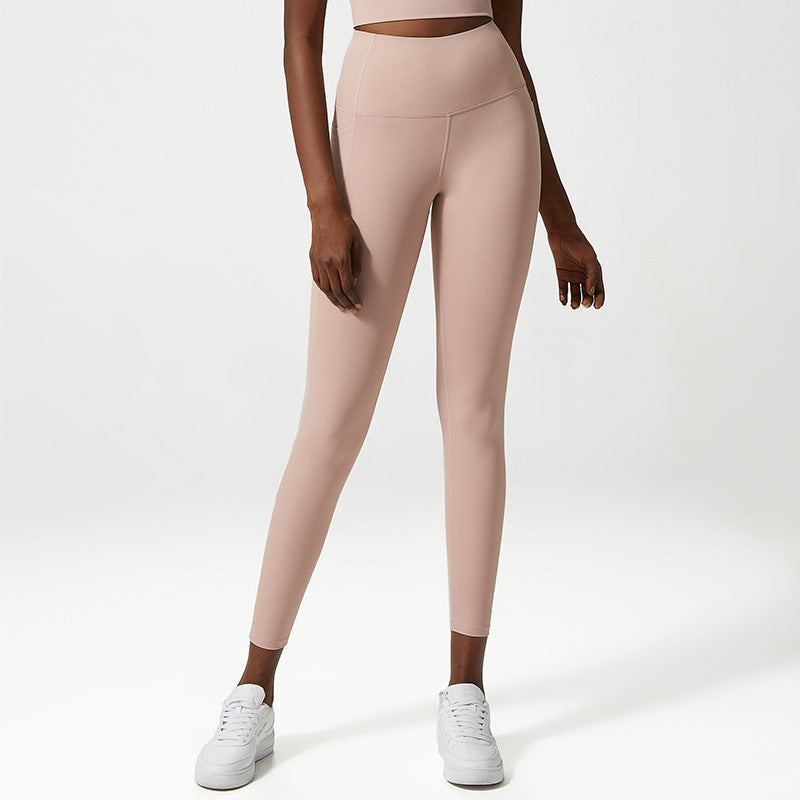Pocket Sports Tights Anti-curling Fitness