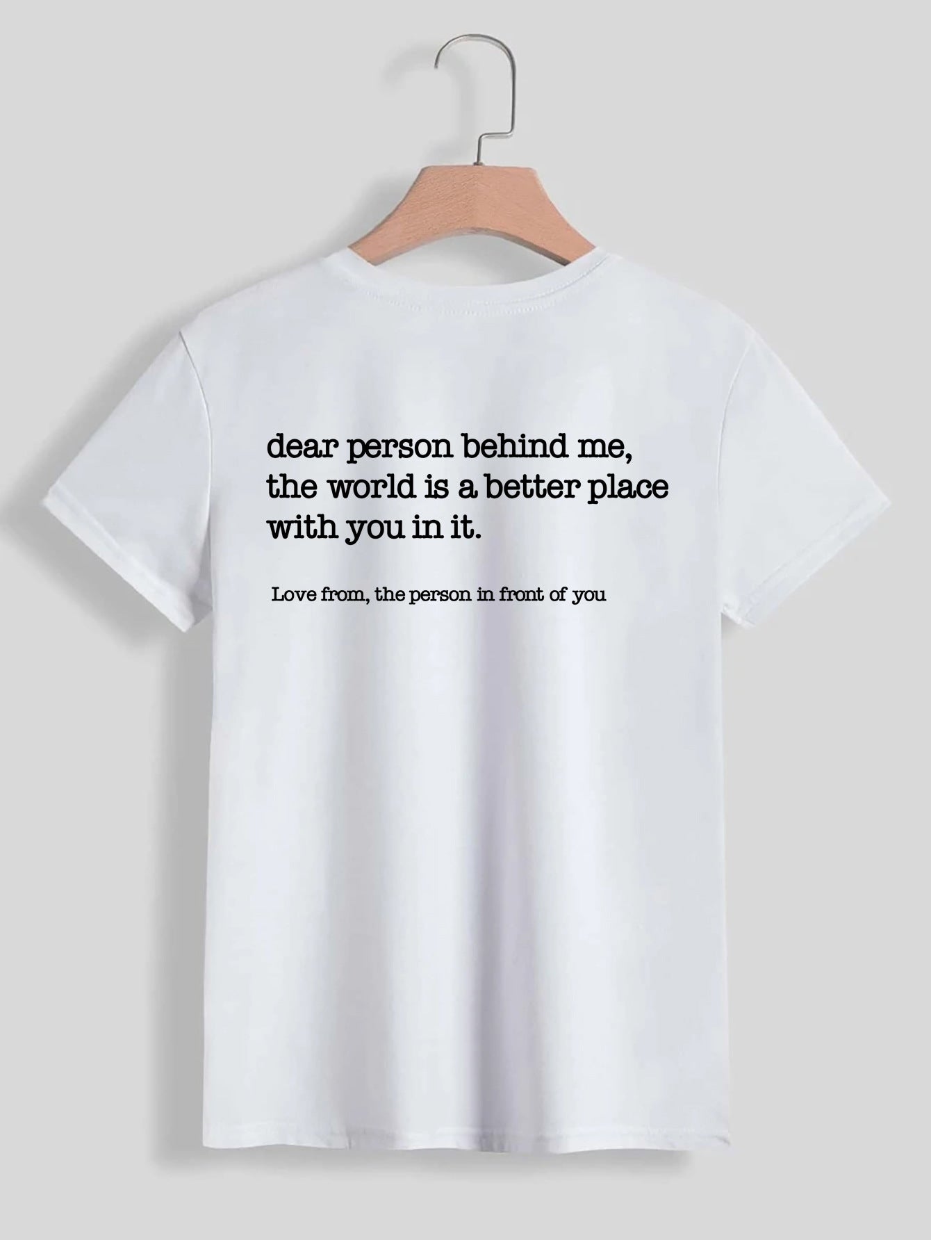 T-shirt med korte ærmer og print til kvinder