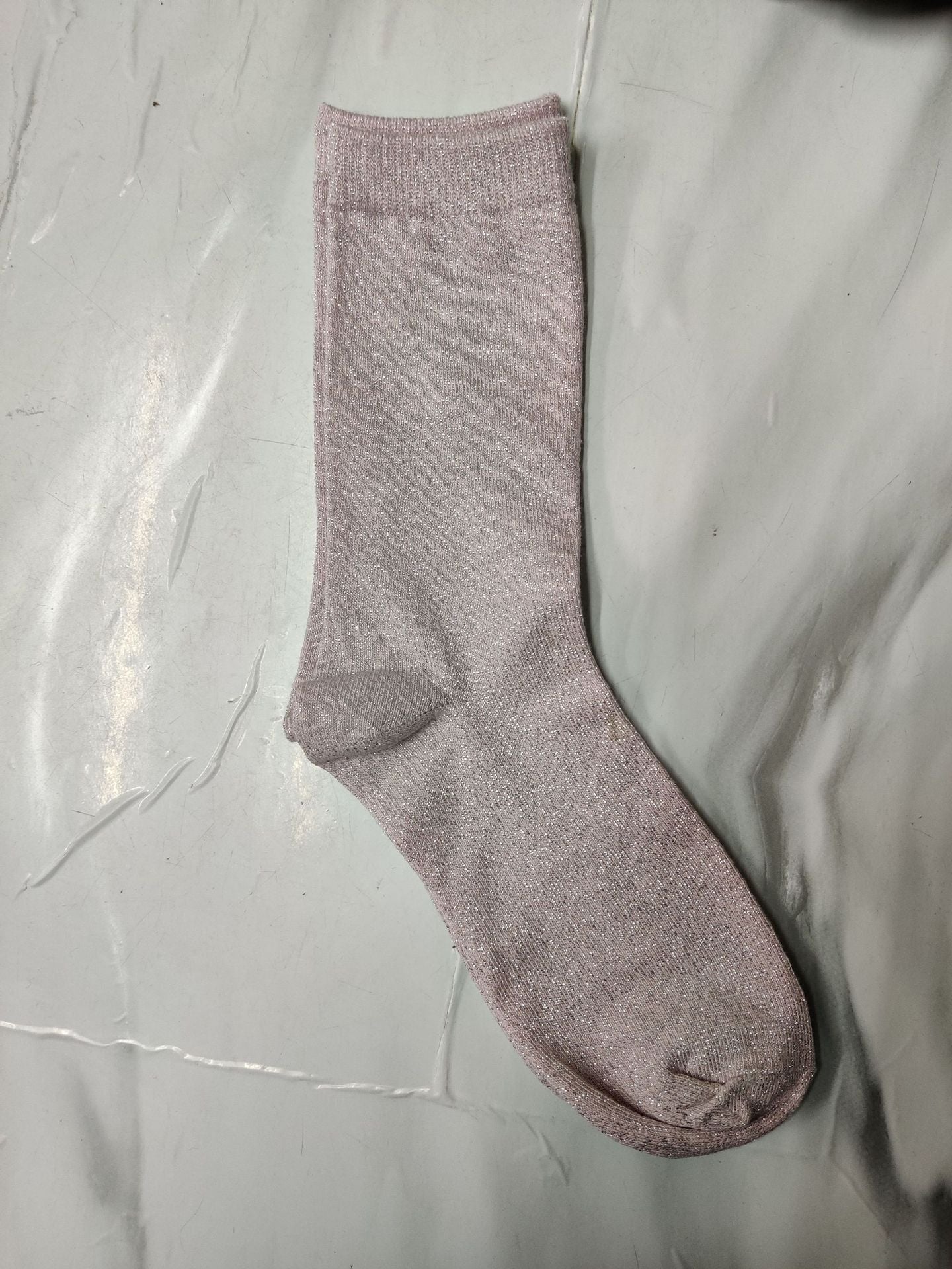 Women's Solid Color Thin Breathable Japanese Lurex Socks