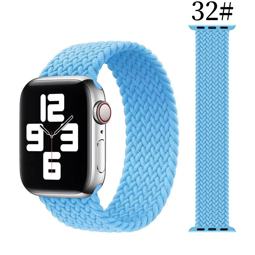 Compatible with Apple, Suitable For Iwatch Strap Simple Nylon Stretch Woven One Apple Watch Apple Nylon Strap