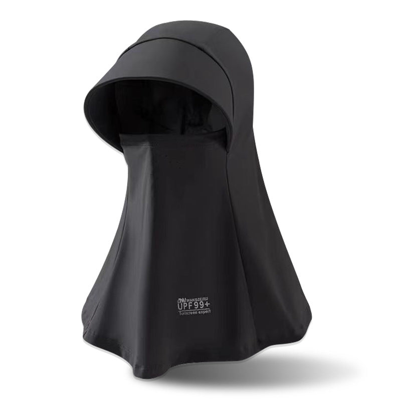 Sun Mask Integrated Sun Hat Outdoor Riding Hat