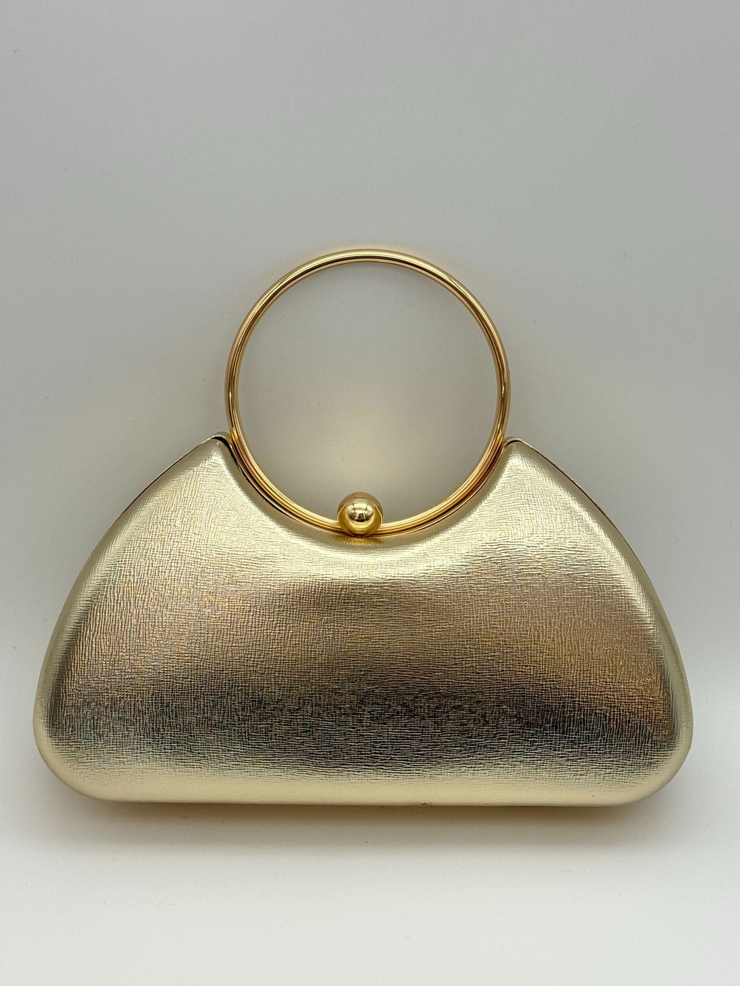 Aftenclutch og håndtaske til kvinder, minimalistisk håndtaske med metalramme, modetaske til fest
