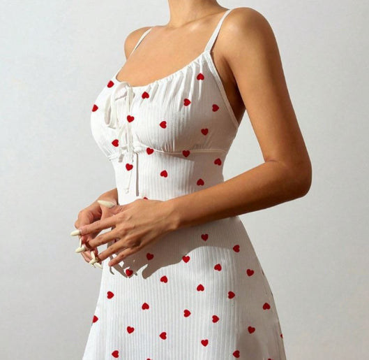 Womens Casual Sexy Bow-Tie Lace-Up Dress