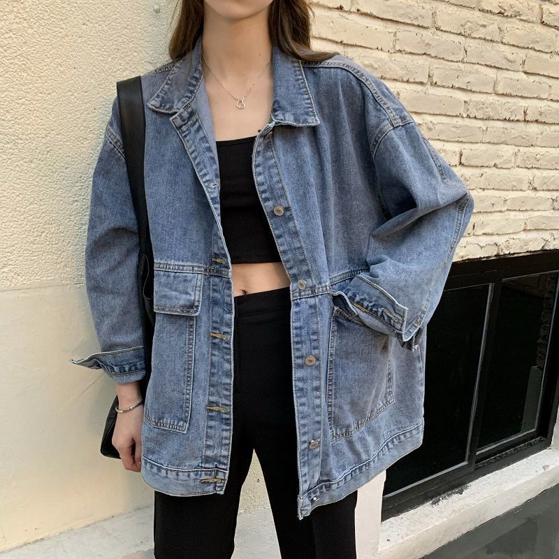 Denim Jacket Female Students Loose And Versatile