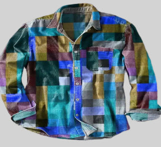 Printed Summer Casual Men's Shirt