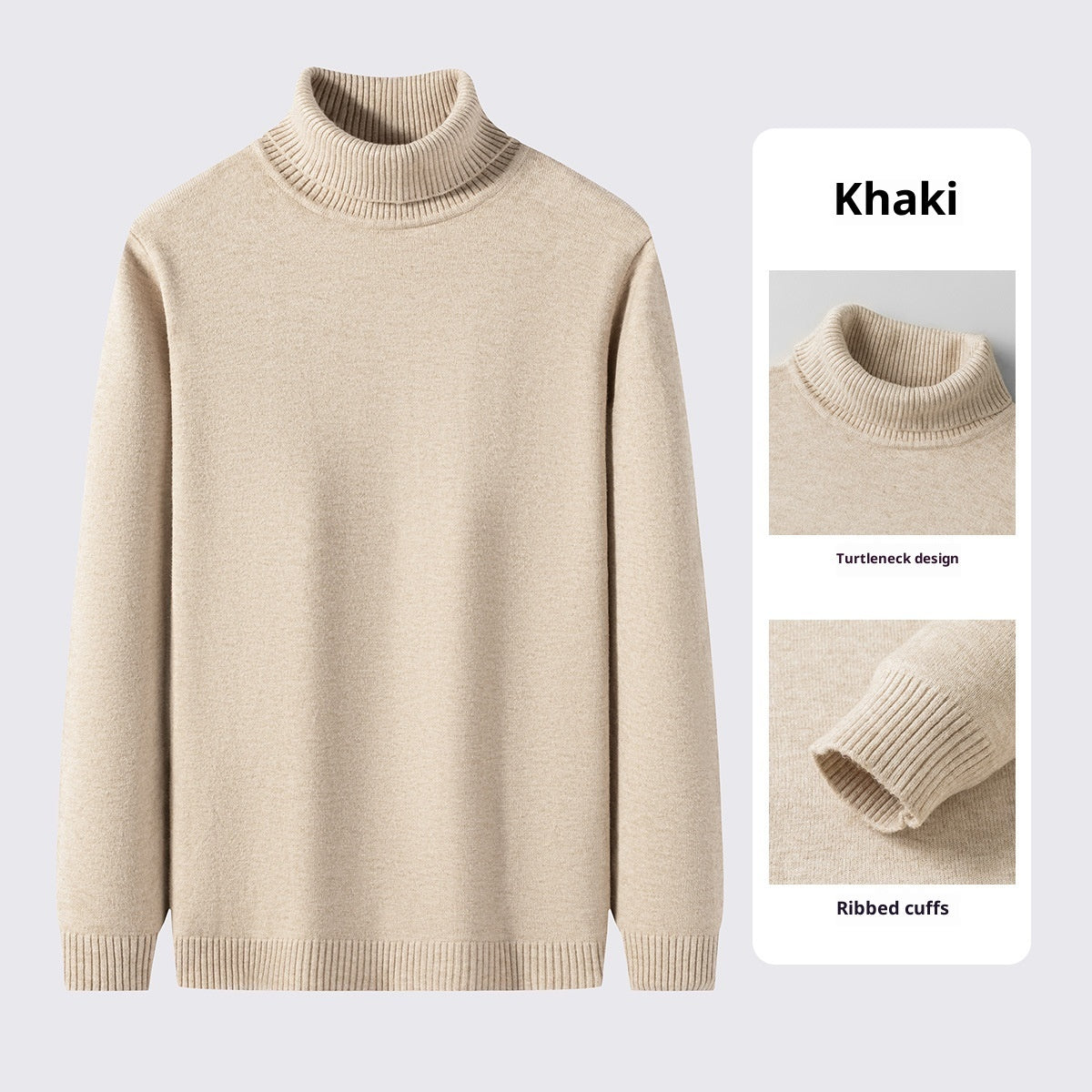 High Collar Solid Color Slimming Pullover Fashion Casual Bottom Shirt