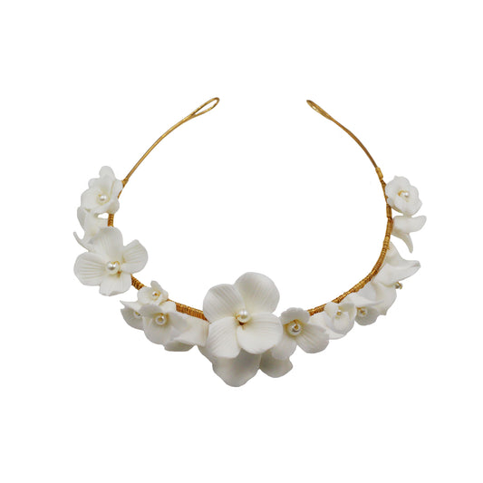 Occidental Ceramic Flower Bridal Hair Accessories