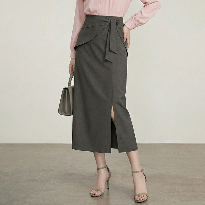 New Stylish Versatile Solid-color Skirt