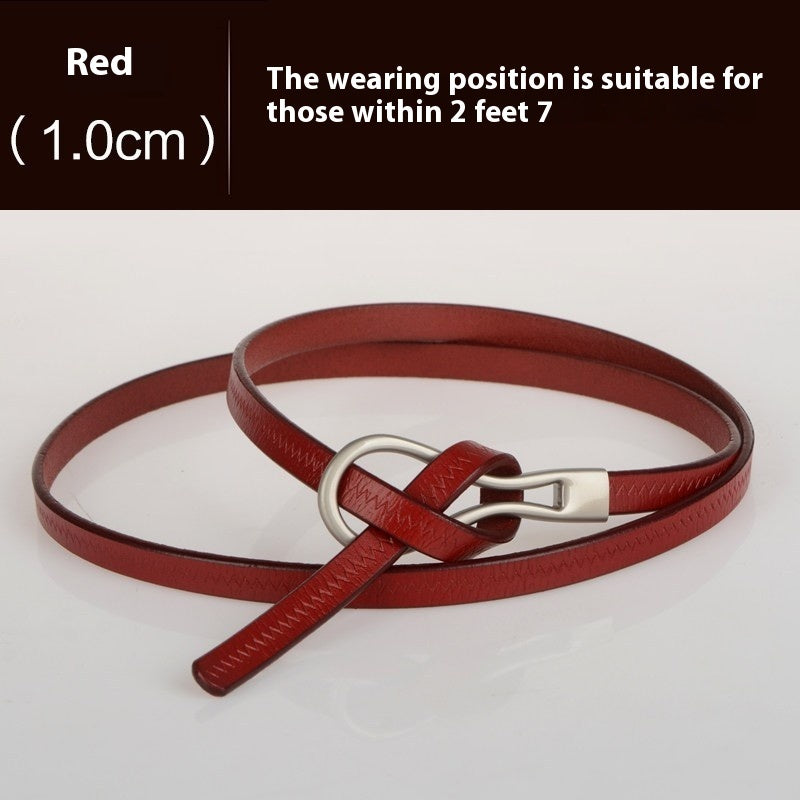 Cowhide Belt Women's Belt Fashion