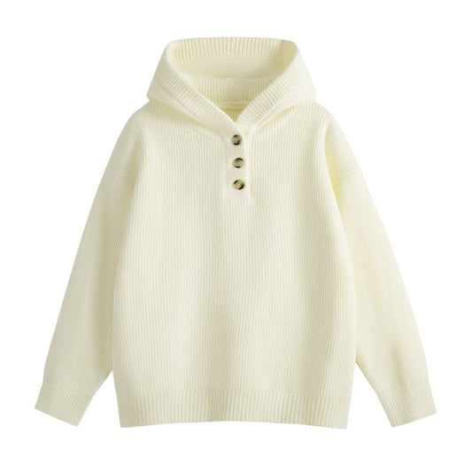 New Hooded Knitwear Sweater Men's Loose And Lazy Style