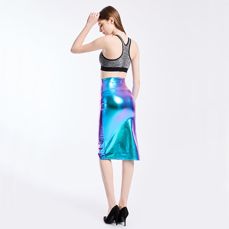 Hip Skirt All-match Tutu Split Middle Women