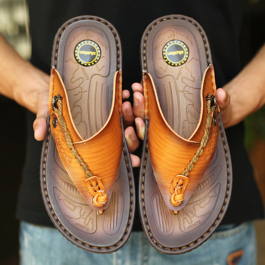Plus Size Herringbone Outdoor Slippers