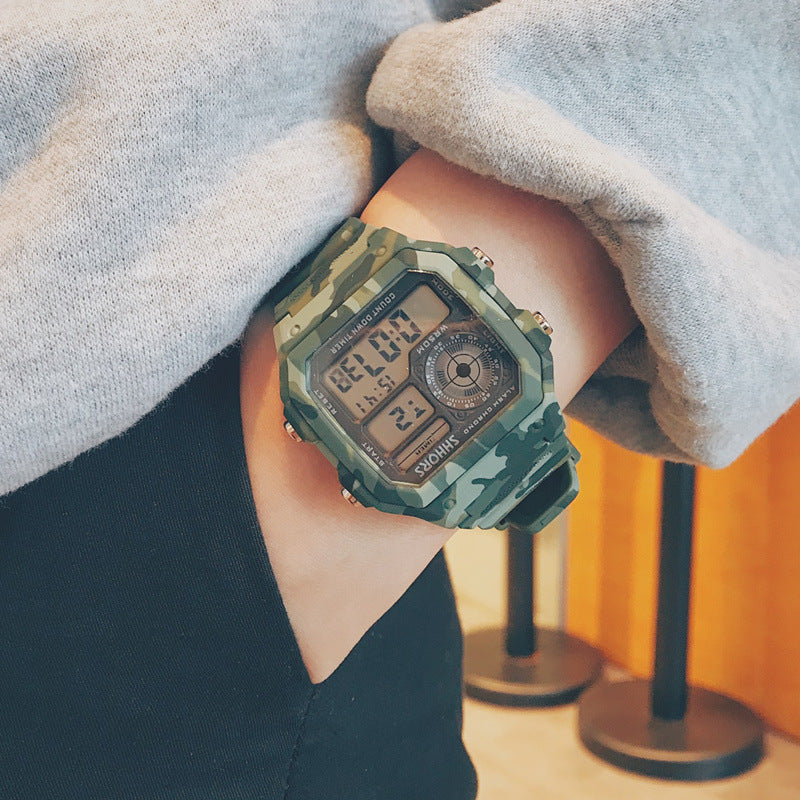 Men's Trendy Fashion Waterproof Sports Leisure Electronic Watch