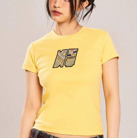 Small Slim Fit Short Model In White Color Shoulder Short Sleeve