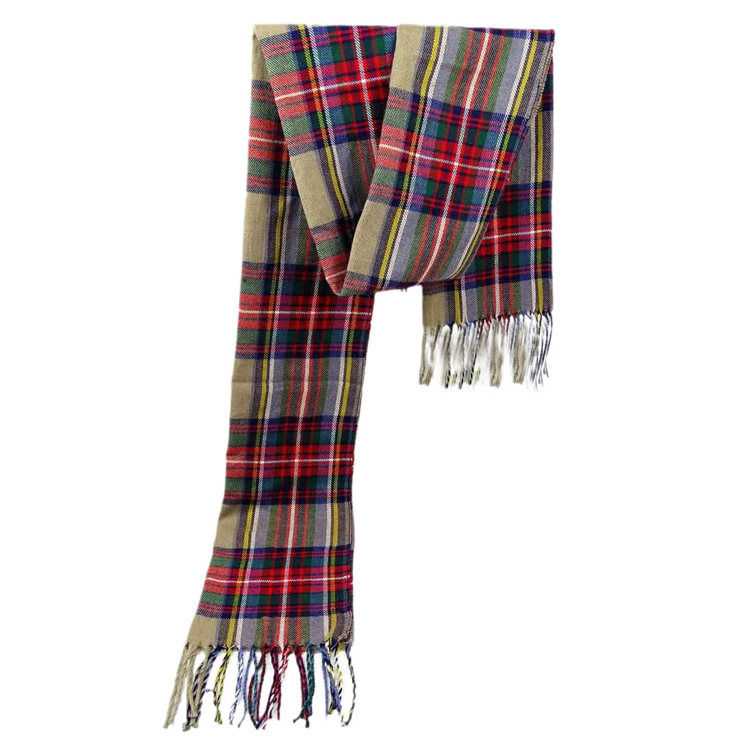 Men's Versatile Reversible Checkered Shawl Scarf