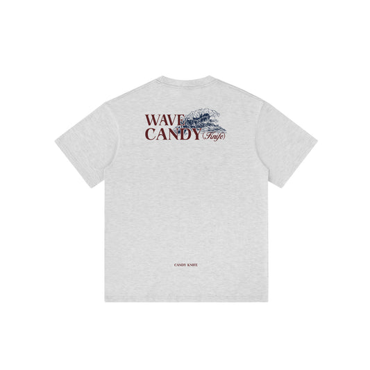 American Retro Wave Printed Heavy Short Sleeve