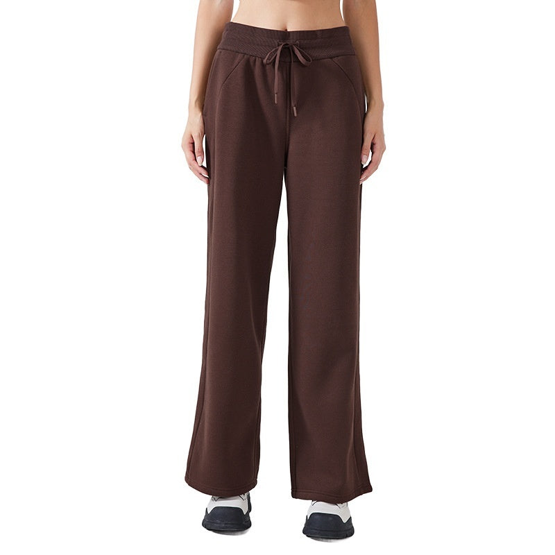 Fleece-lined Warm Fitness Track Sweatpants
