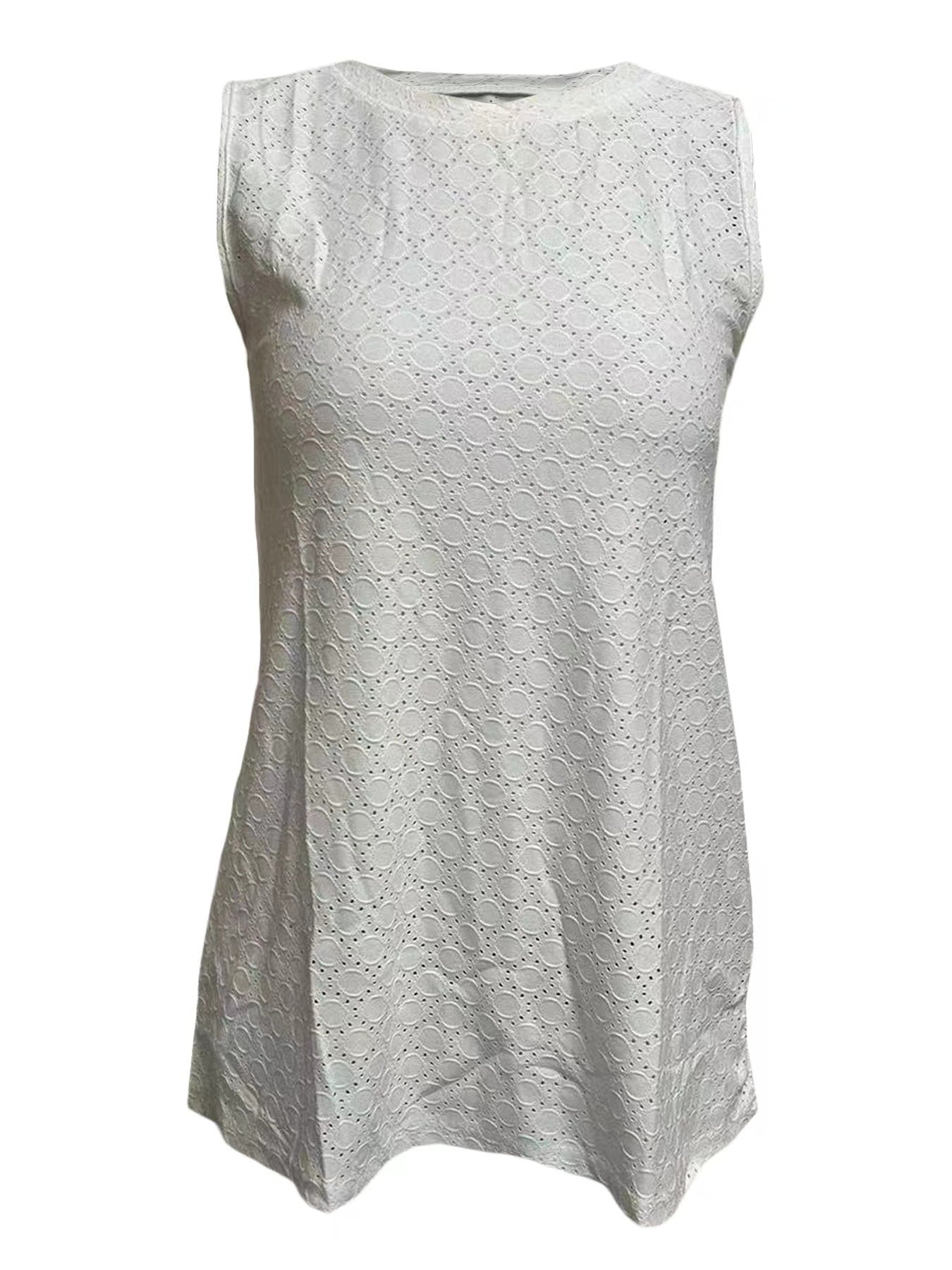 Summer Loose Casual Fashion Slimming Dopamine Color Round Neck Women's Vest