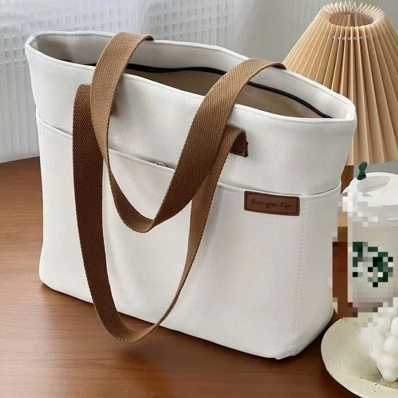 Shoulder Bag Large Capacity Book Holding Student Class Commuting