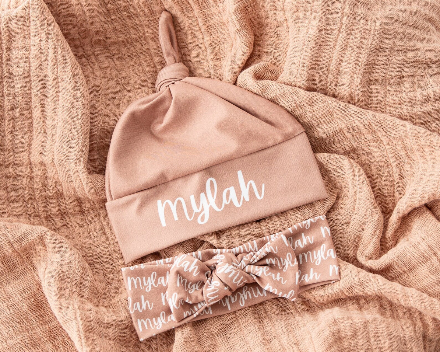 Cotton Double-layer Gauze Blanket Printing Hat Hair Band