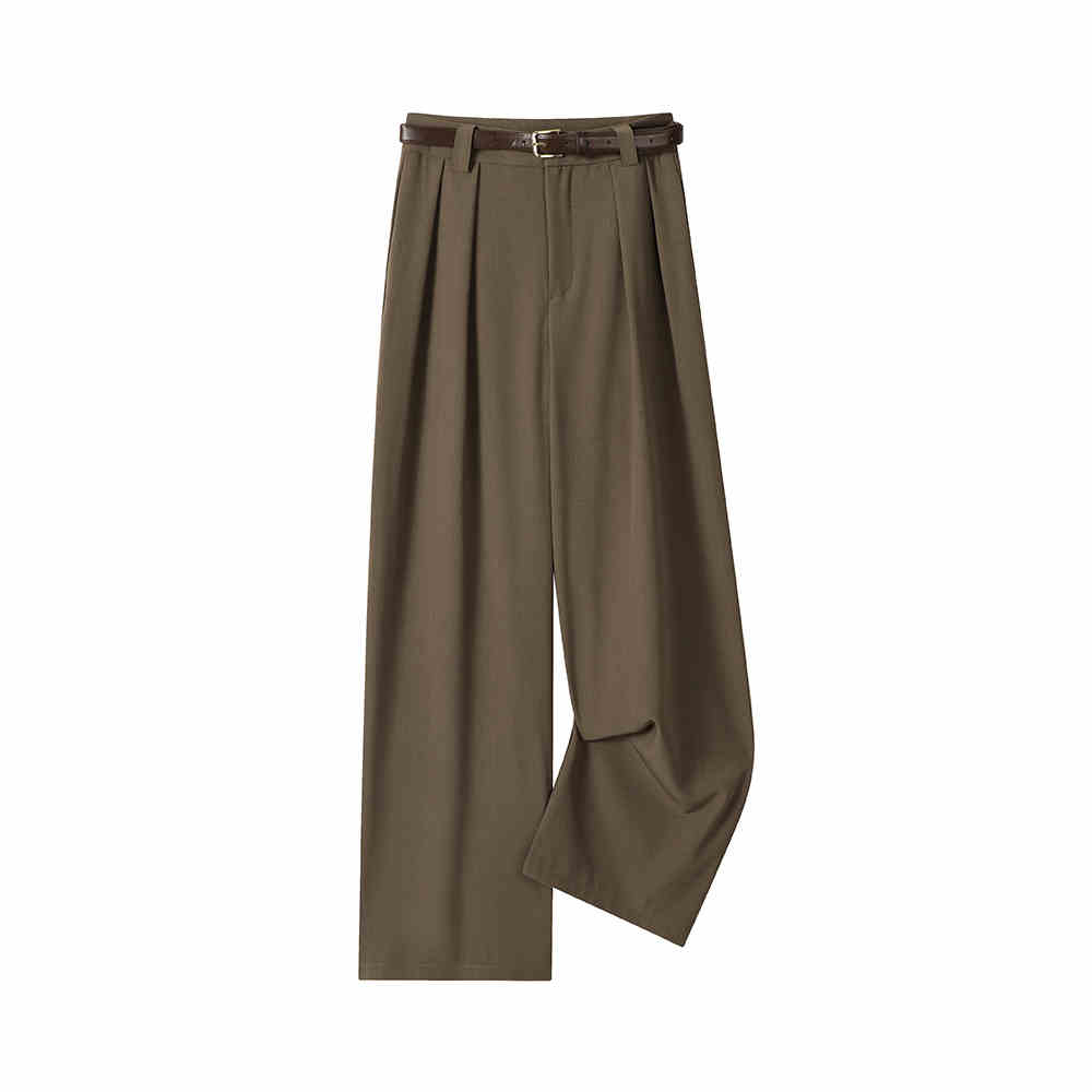Women's High Waist Straight Suit Casual Pants