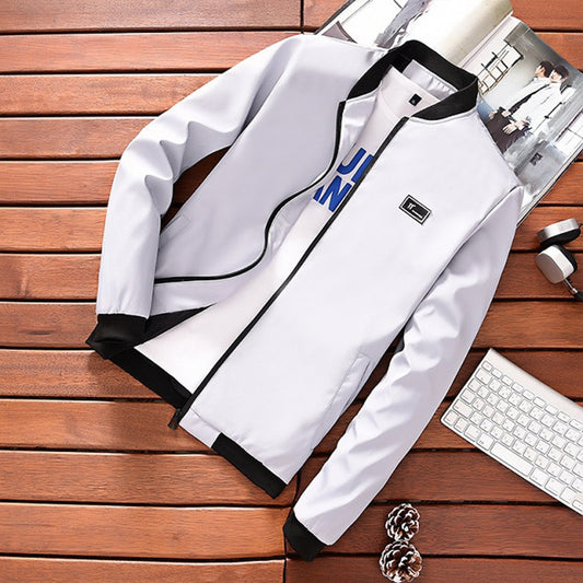 Spring And Autumn Youth Stand Collar Jacket Baseball Shirt Coat