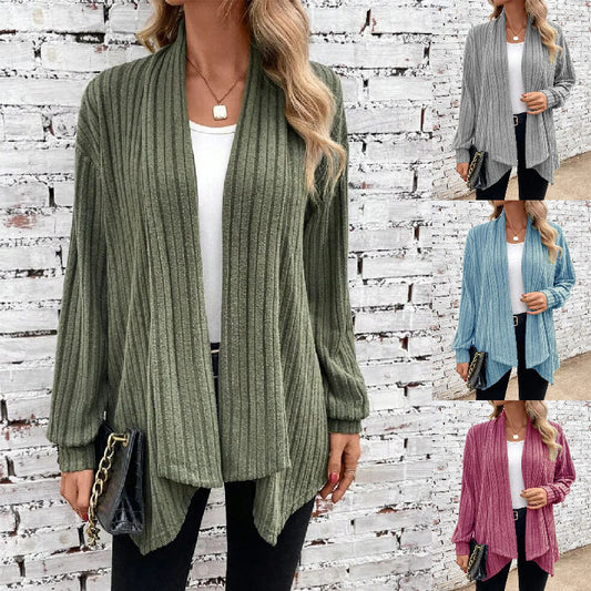 Cross-border Foreign Trade Temu Long Sleeve Loose Cardigan Coat