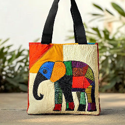 New Digital-print Tote Bag With A Personalized Floral Design In Canvas