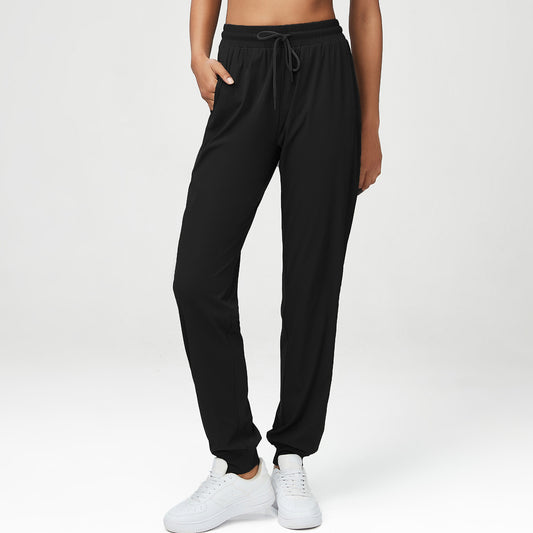 Women's Mid Waist Loose Track Pants