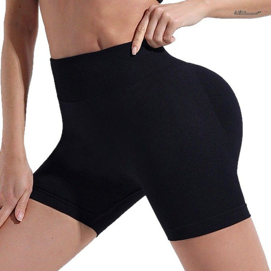 Seamless Three-panel Outerwear Sports Shorts For A Peachy Butt