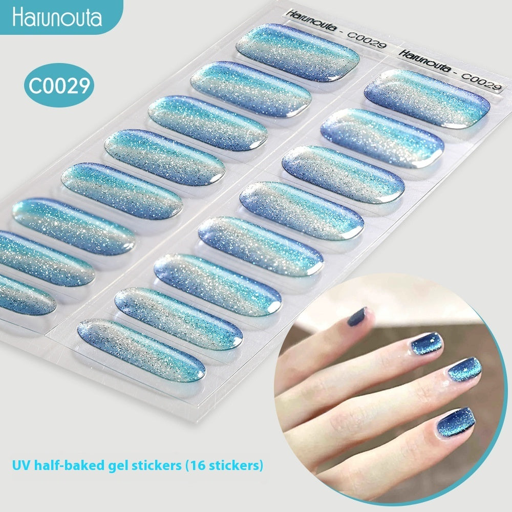 Nail Stickers UV Gel Nail Sticker Semi-curing