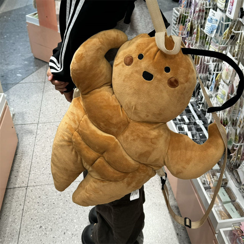 Cute Southern Cockroach Muscle Xiaoqiang Plush Backpack Doll Creative