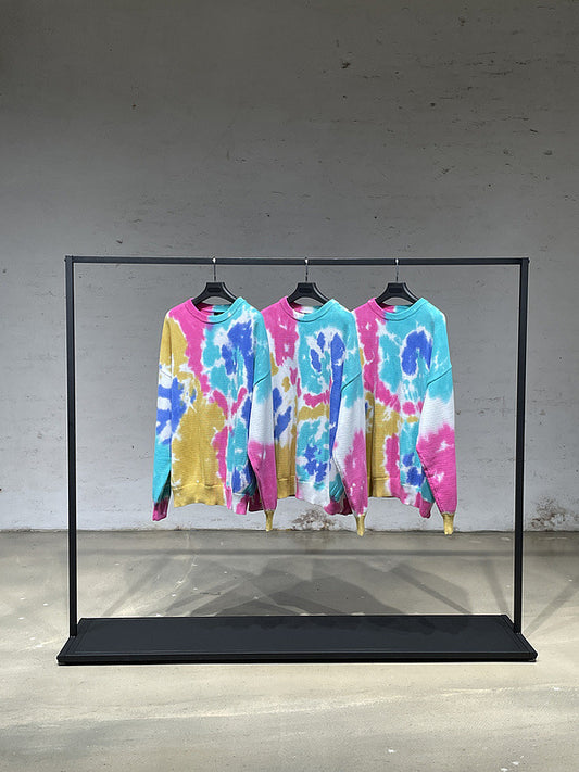 High Street Strikket Rundhals Tie Dye Sweater